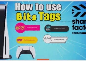 How to use Share Factory Studio Bits Tags PS5