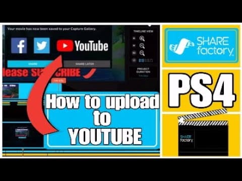 How to upload to YouTube from PS4 using sharefactory